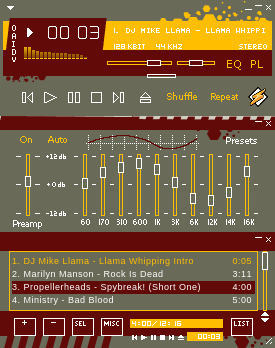 Winamp.com Themed Skin