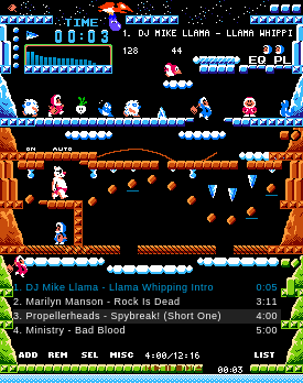 Ice Climber winamp skin. by LuigiHann, images copywright Nintendo.