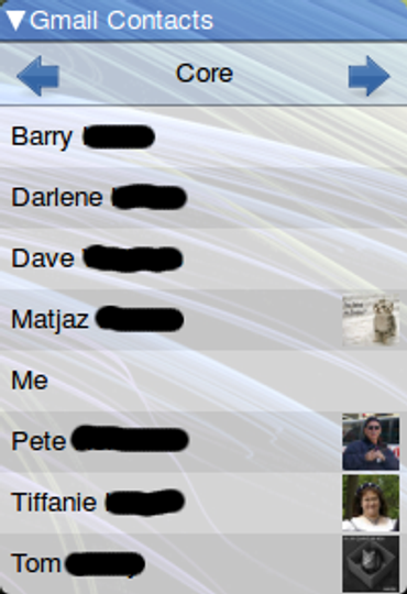 Gmail Contacts Screenlet
