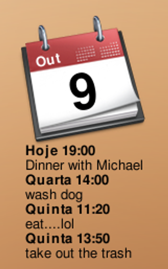 iCal - Now Calendar Screenlet