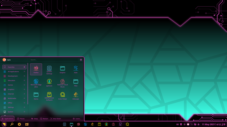 LyraQ-dark Plasma Theme