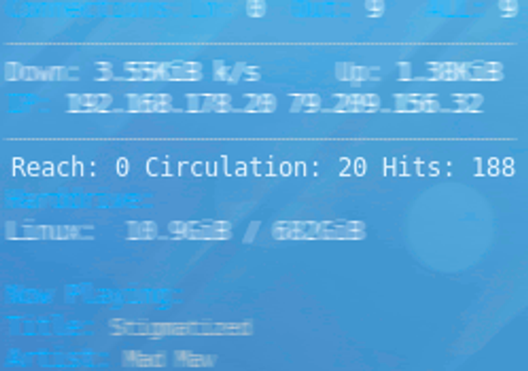 Feedburnerstats Conky Script