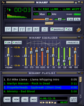 Satellite.M brushed WinAmp skin