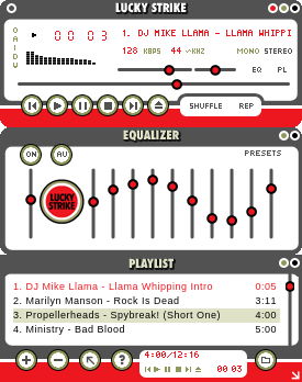 WinAmp v2.9 "Lucky Strike" Skin