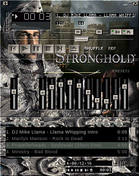 stronghold WinAMP Skin v1.1 - Released 04/09/2002