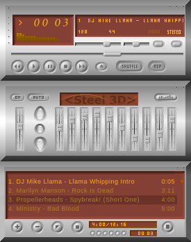 Skin: <<Steel 3D>>