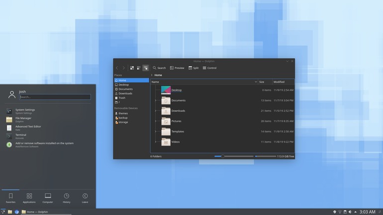 Adwaita Dark KDE Plasma themes