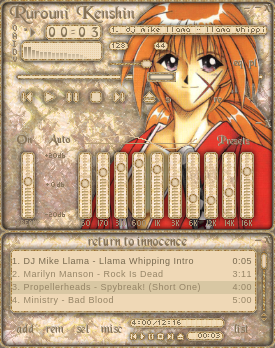 "Return To Innocence" featuring Himura Kenshin from the Rurouni Kenshin manga