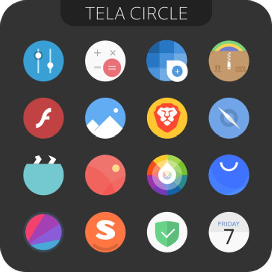 Tela circle icon theme