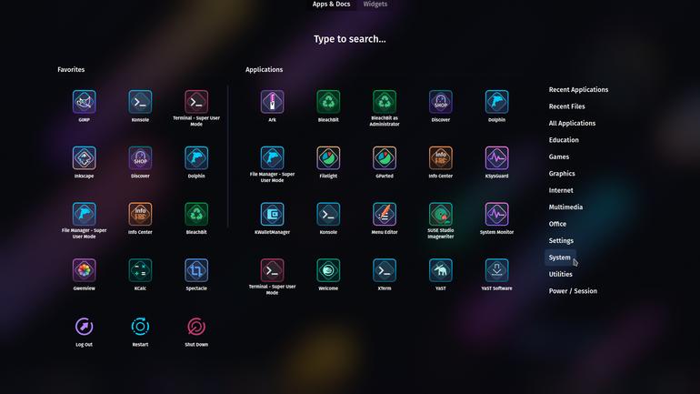 Azure Glassy Dark Icons