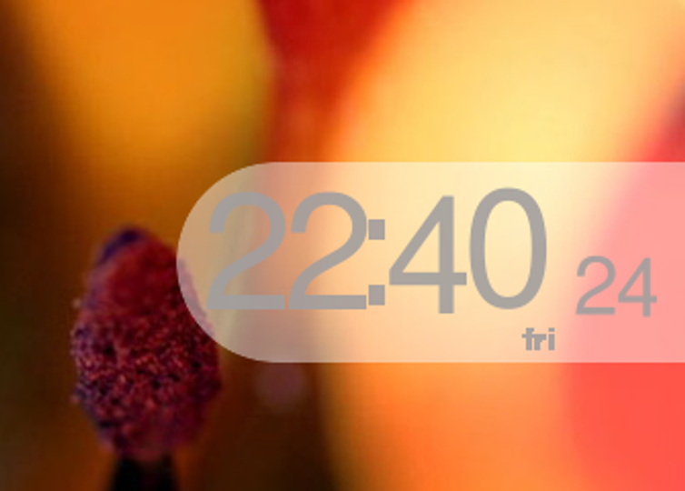 Clean theme for DigitalClock Screenlet