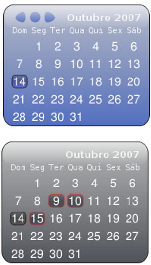 Clear Calendar Screenlet - iCal