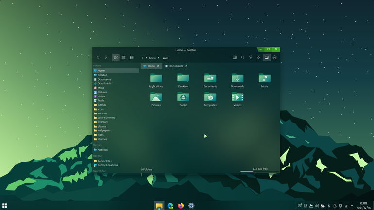 ArcAurora-dark Aurorae Theme
