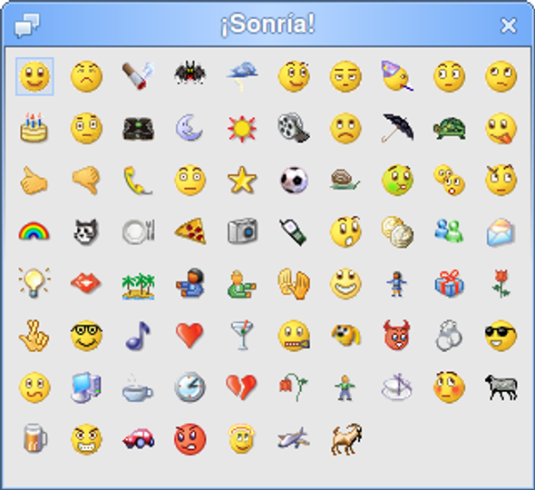 Pidgin - Emoticones MSN