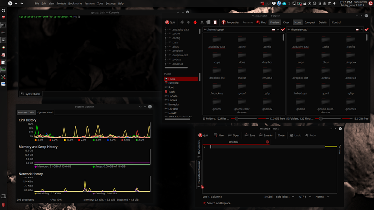 DarkUnification Plasma Desktop Theme