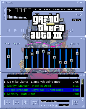Grand Theft Auto 3 Winamp Skin