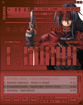 This skin is based on an image of Vincent, by Nomura Tetsuya.