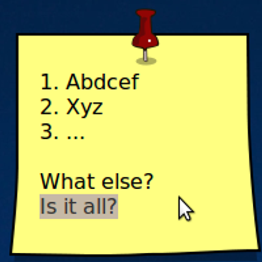 Lipik Sticky Notes Screenlet