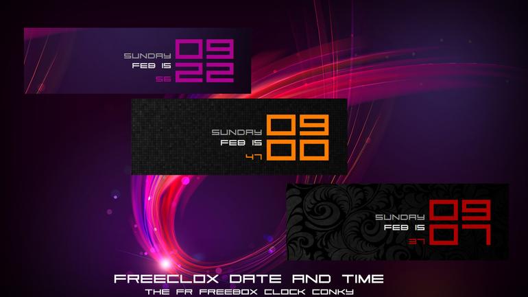 FreeClox Date and Time - The FR Freebox