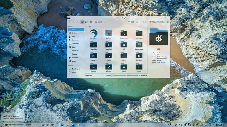 Blur-Glassy-Color Aurorae Theme