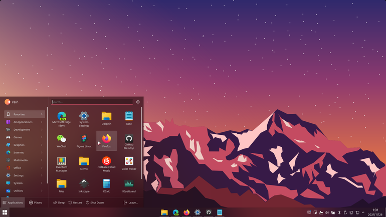 ArcDusk-dark Plasma Theme