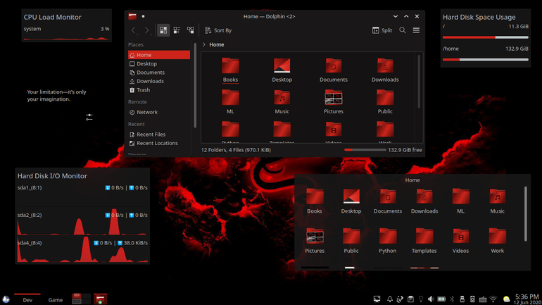 Kanada plasma theme