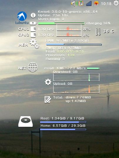 Lubuntu Conky config