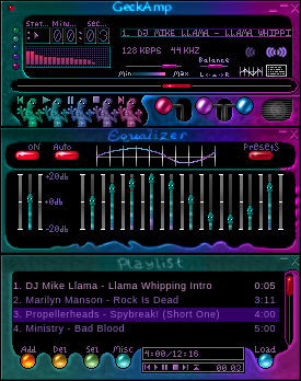 Gecky's Winamp Skin... (c) Judy Schmidt 2000