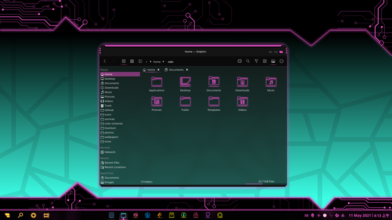 LyraQ-dark Aurorae Theme