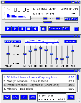 Simply Clean skin for Winamp 2.9 by brsly@yahoo.com