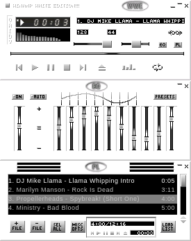 |||      - Winamp White Edition -  |||