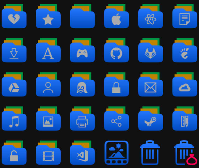 Besgnulinux Folders