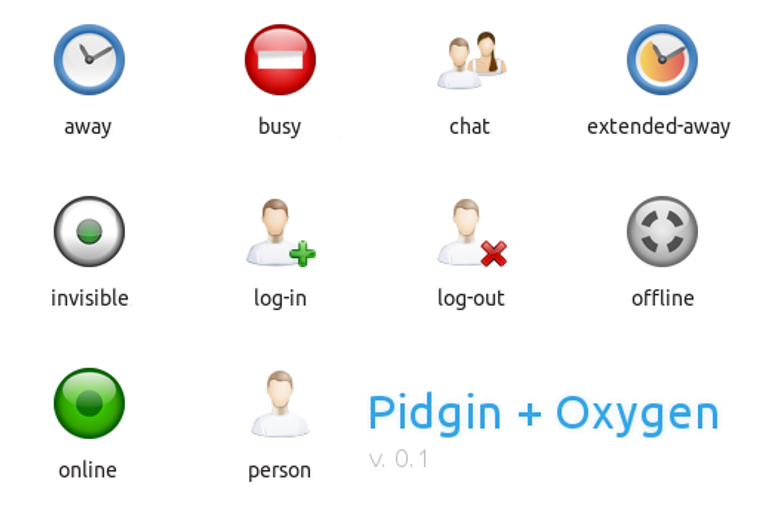 Pidgin Oxygen Icons