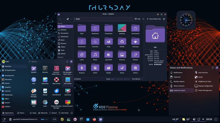 Breeze Round Chameleon Dark Icons