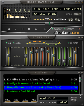 Black Dawn Skin for Winamp