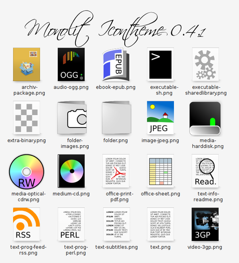 Monolit icon theme