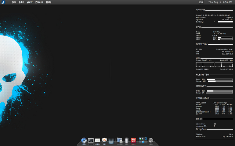 Conky + Pop3 + DropBox