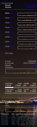 8core Conky colors theme