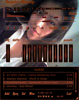 Skin: Daniela's Winamp 1.8