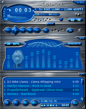 Legion skin 1.0 for WinAmp