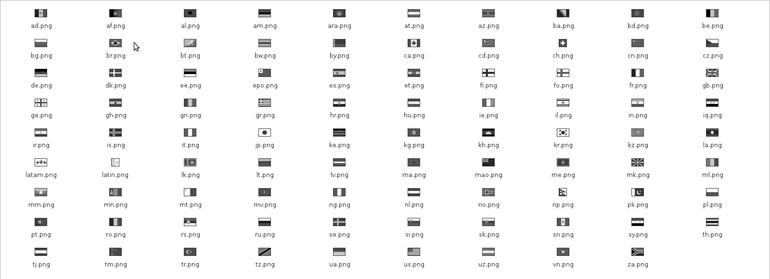 Flags Monochrome Transparent