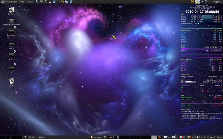 Conky purpleblue