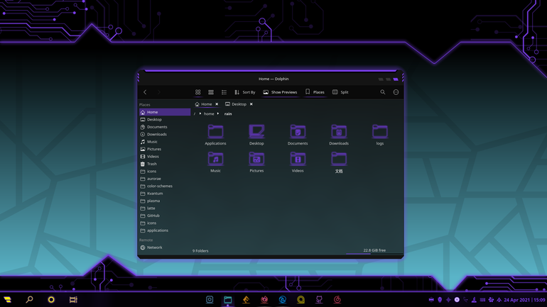 LyraP-dark Aurorae Theme