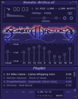 Sonata Arctica Fansite Skin