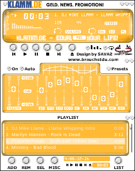 "Klammplayer" fr WinAMP