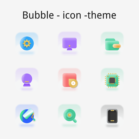 Bubble icon theme