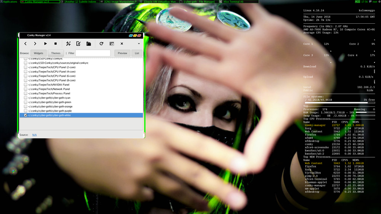 conky cyber goth