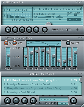 s u m e a . amp WinAmp skin