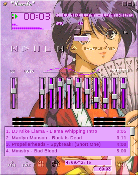 It's Nuriko...In Purple 'n womens clothes...what a grand surprise...