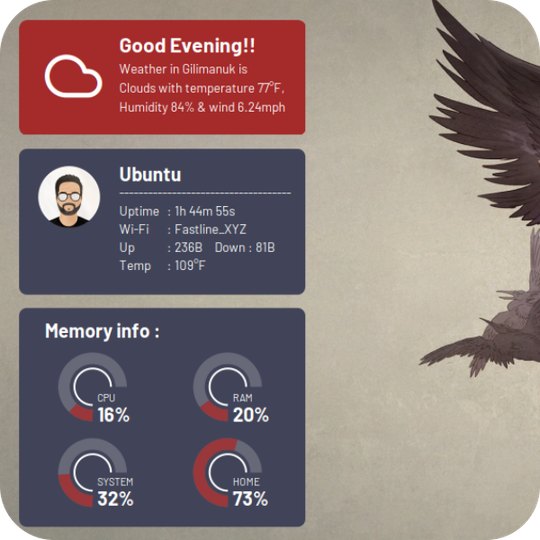 Giauzar - Conky theme